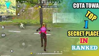 TOP 1 NEW HIDDEN PLACES IN RANKED | FREE FIRE NEW SECRET PLACE | GARENA FREE FIRE 