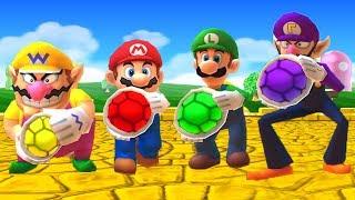 Mario Party The Top 100 MiniGames - Wario Vs Mario Vs Luigi Vs Waluigi (Master CPU)