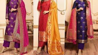 Top 10 Colour Contrast Idea for Silk Jacquard Suits