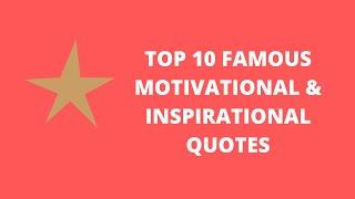 top 10 motivational quotes for success in life in English