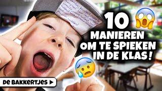 TOP 10 SPIEKBRIEFJES IN DE KLAS!  - De Bakkertjes #331