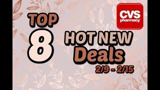 Top 8 CVS Hot New Deals // 2-9 to 2-15 // Money Maker Shampoo and Makeup // 2-7