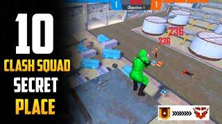 TOP 10 CLASH SQUAD SECRET PLACE IN FREE FIRE | CLASH SQUAD TIPS AND TRICK IN FREE FIRE 2021