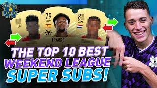 FIFA 21 TOP 10 BEST OVERPOWERED AND META SUPER SUBS FOR FUT CHAMPS WEEKEND LEAGUE!