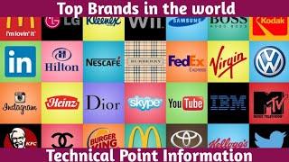 Most Popular brands || Top Brands in the world || Technical Point information ||