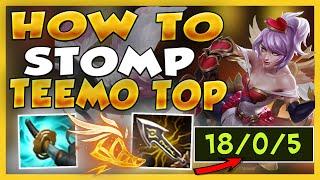 THIS IS HOW TO STOMP *ANY* TEEMO WITH QUINN TOP (PERFECT GAME!) - League of Legends