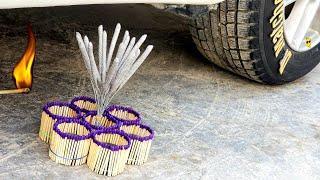 Experiment Car Vs Matches | Crushing Crunchy and Soft Things By Car |