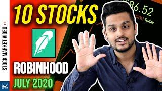 10 Stocks Robinhood Investors are Buying in July 2020