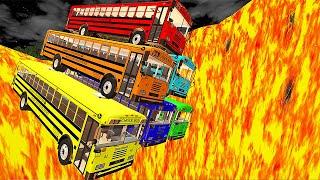 Top 10 School Bus Crashes & Bus Jumps #2 – BeamNG.Drive