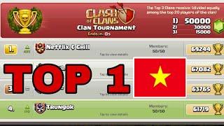 TRẢI NGHỆM CHỐT CÚP HUYỀN THOẠI CLAN TOP 4 THẾ GIỚI|TOP 4 GLOBAL BOARD Clash of clans | Akari Gaming