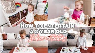 HOW TO ENTERTAIN A 3 YEAR OLD| INDOOR ACTIVITIES FOR TODDLERS| Tres Chic Mama