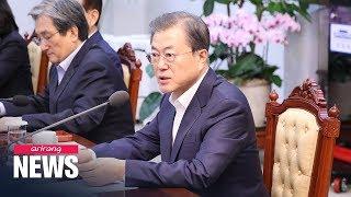 President Moon criticizes political strife at parliament on top of hundreds of pending bills