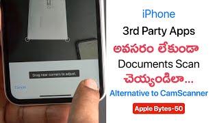 iPhone-Alternative to CamScanner-Scan Documents Without Third-Party App in Telugu | Apple Bytes-50