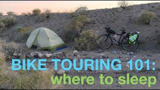 10 Places to SLEEP when BIKE TOURING