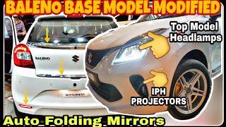 Baleno Modified | 16" Alloys | Top Model Headlight | Reflectors | RS GRILL | Auto Folding Mirrors