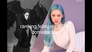 ranking my top 10 february 2020 comebacks