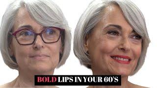 HOW TO WEAR A BOLD LIP IN YOUR 60'S | FIERCE AGING | Nikol Johnson