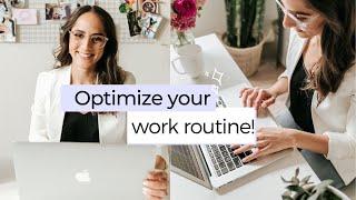 My NEW and Improved Work Routine 2020 | *how i optimized my work routine!