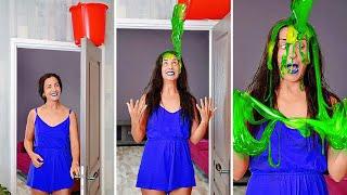 FUNNY SIBLING PRANKS FOR 24 HOURS CHALLENGE || Try Not To Laugh! Top Tricks By 123 GO! CHALLENGE