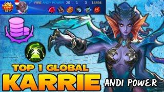 20 Kills, Karrie Killing Machine - Top 1 Global Karrie by ANDY POWER - Mobile Legends