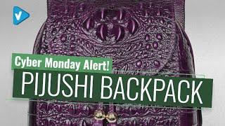 Cyber Monday Alert: Save Big On PIJUSHI Leather Backpack For Women Crocodile Bags