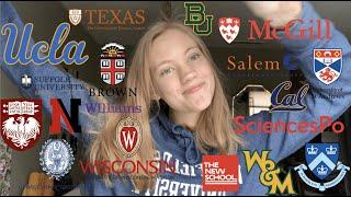 I APPLIED TO 18 SCHOOLS?!? COLLEGE DECISION REACTIONS 2020