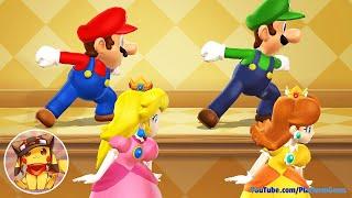 Mario Party 9 Step It Up - Mario vs Peach vs Luigi vs Daisy (Master Difficulty)