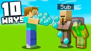 10 GENIUS Ways to Steal Diamonds in Minecraft!