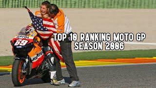 [2006] TOP 10 RACE RANKING HISTORY POINT MOTOGP