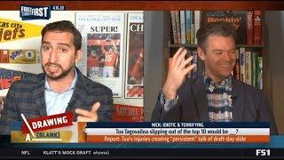 Nick Wright "heated" Tua Tagovailoa slipping out of the top 10 would be idiotic | First Thing First