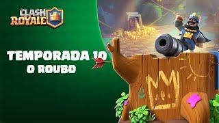 TEMPORADA 10 AO VIVO - O Roubo - Ouro, Carta Nova e um Emote do Arqueiro Mágico! 