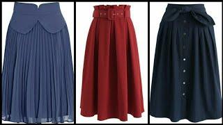 Top stunning fashionable A line skirt midi skirt design ideas for casual and office wear 2k20