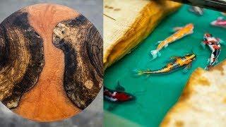 Epoxy Resin River Table MAKING FULL PROCESS 10 IDEAS with epoxy resin WOODworking projects