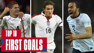 GERRARD, LAMPARD, BARNES | Top 10 First Goals Scored by England Stars | England