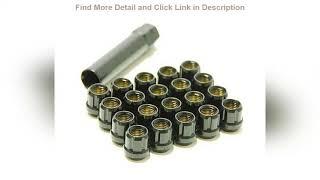 Top 10 Muteki 31885B Black 12mm x 1.25mm Open End Lightweight Spline Drive Lug Nut Set with Key, (S