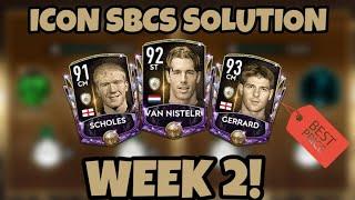 ICONS SBC WEEK 2 SOLUTIONS! CHEAPEST WAY TO GET GERRARD, SCHOLES, KAKA, NISTELROY! FIFA MOBILE 20!