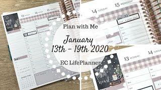 Plan with Me | January 13th - 19th 2020 | Erin Condren LifePlanner |