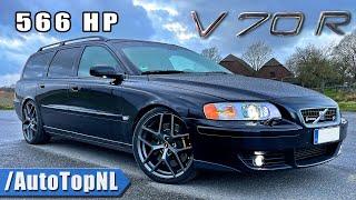 566HP VOLVO V70R | *304KM/H* REVIEW on AUTOBAHN by AutoTopNL