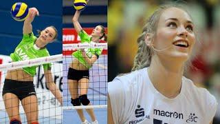 Louisa Lippmann | Monster of the Vertical Jump |Top 10 Powerful Volleyball Spikes by Louisa Lippman