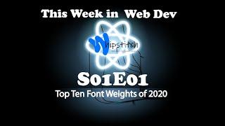 Web Development: Top ten font weights of 2020