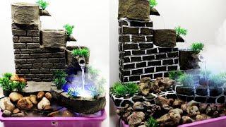 Awesome Indoor Tabletop Waterfalls Water Fountain | Cemented Life Hacks