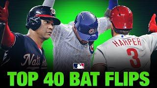 The top 40 MLB bat flips of 2019! | MLB Highlights