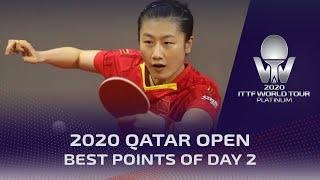 BEST Points of Day 2 | 2020 ITTF Qatar Open