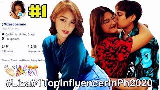 Lizquen Update: Liza Soberano NUMBER 1 sa Top10 Instagram influencers in Philippines in 2020#lizquen