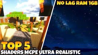 Top 5 Shaders MCPE No Lag Ram 1GB-2GB | Support MCPE 1.14/1.15/1.16 [Android,IOS,And Windows 10]