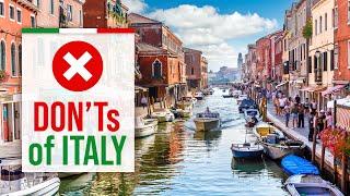 What NOT to do in ITALY - DON'Ts of Italy [2021 Travel Guide]