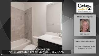 913 Parkside Street, Argyle, TX 76226