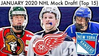 JANUARY 2020 NHL Mock Draft! (Top 15 Prospect Rankings & Lafreniere/Stutzle World Juniors Talk)
