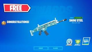 How to Unlock FREE Snow Steel Wrap - Place Top 10 with Friends in Squads Fortnite Operation Snowdown