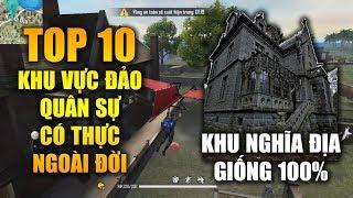 Free Fire | TOP 10 Khu Vực Đảo Quân Sự Có Thực Ngoài Đời Thật | Rikaki Gaming